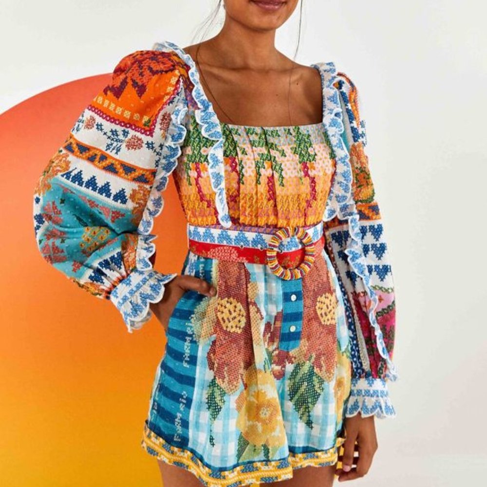 FARM Rio Summer Stitches Romper